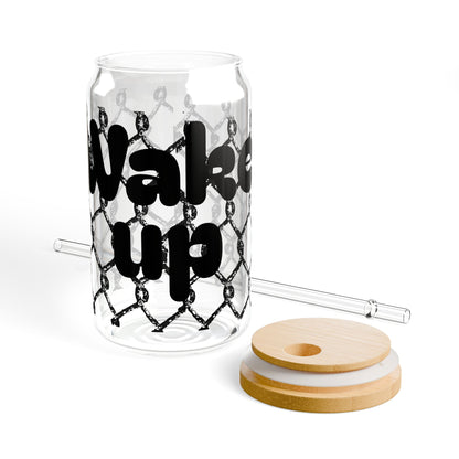wake up sipper glass
