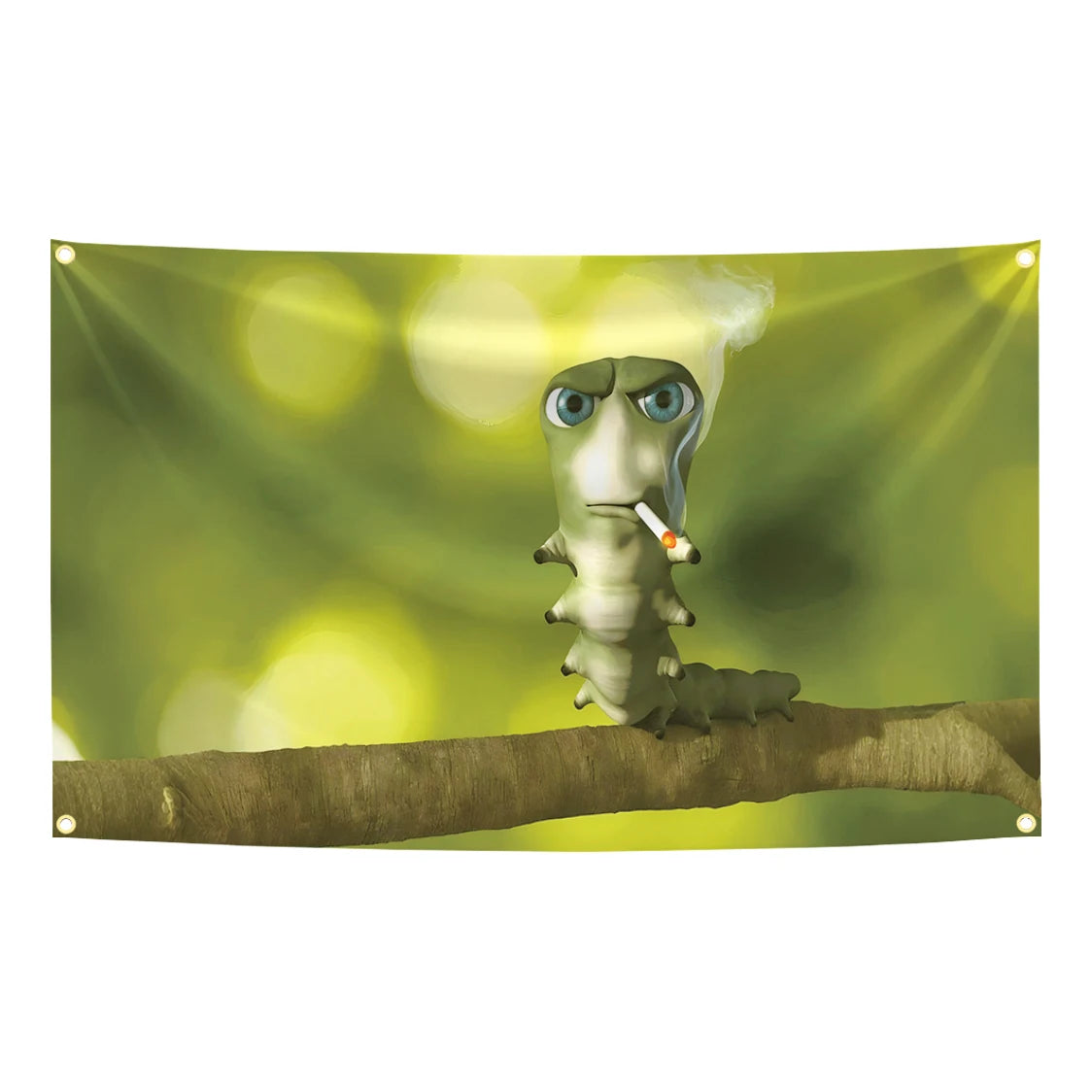 Funny Caterpillar Meme Flag